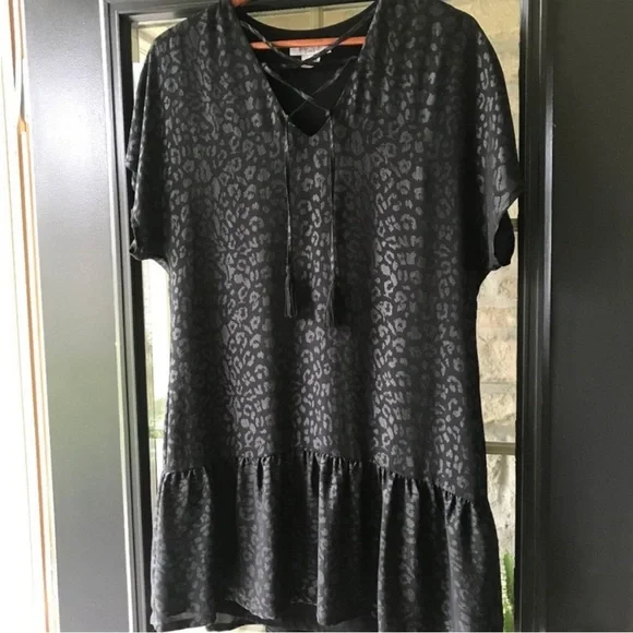 GREAT PLAINS London Minnesota Leopard Print Dress Tunic 4 Like New - Picture 10 of 15